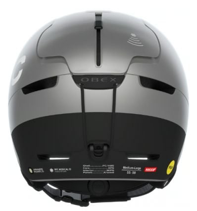Poc Obex Bc Mips ski helmet (Argentite Silver Matt) - Alpinstore