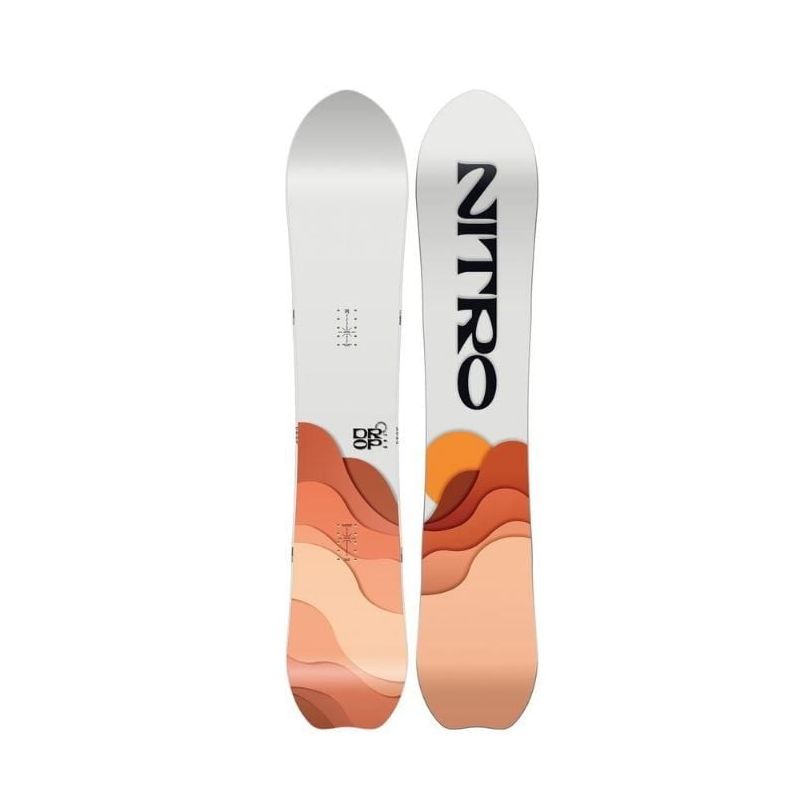 Pack snowboard Nitro Drop (2024) + fixation - femme