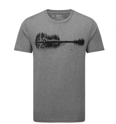 T-Shirt Tentree M Summer Guitar T-Shirt (Grey Heather) - Alpinstore