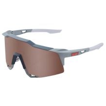Occhiali da sole 100% SPEEDCRAFT (Soft Tact Stone Grey - HiPER Crimson Silver Mirror Lens) Cat. 3
