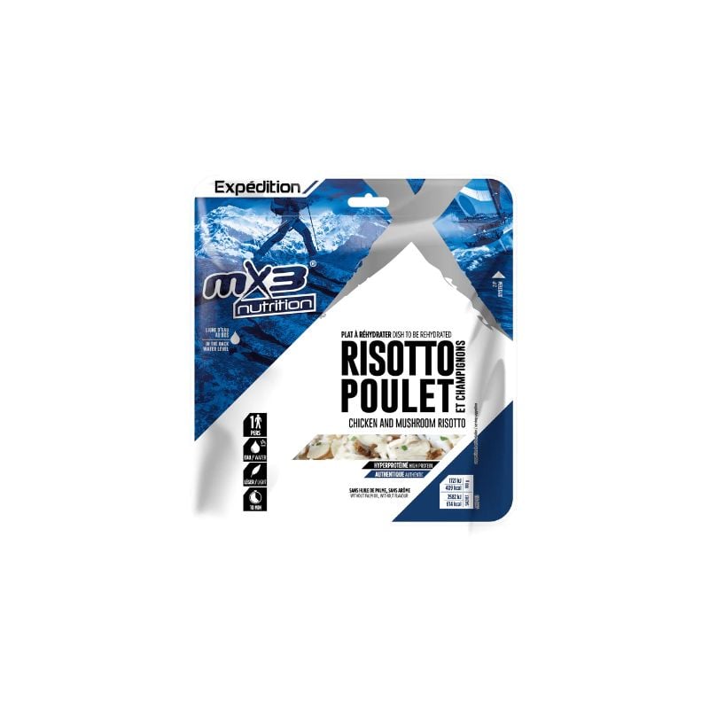 Freeze-dried dishes MX3 Nutrition Chicken and mushroom risotto