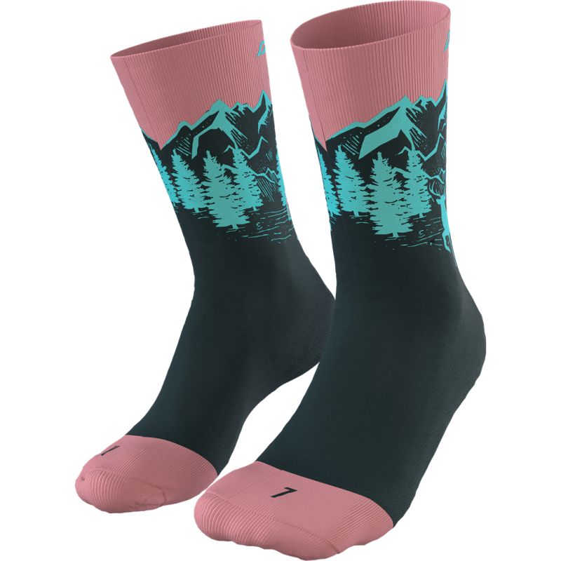 Socken für Trailrunning und Bergsteigen Dynafit Stay Fast Sk (Makarosa)