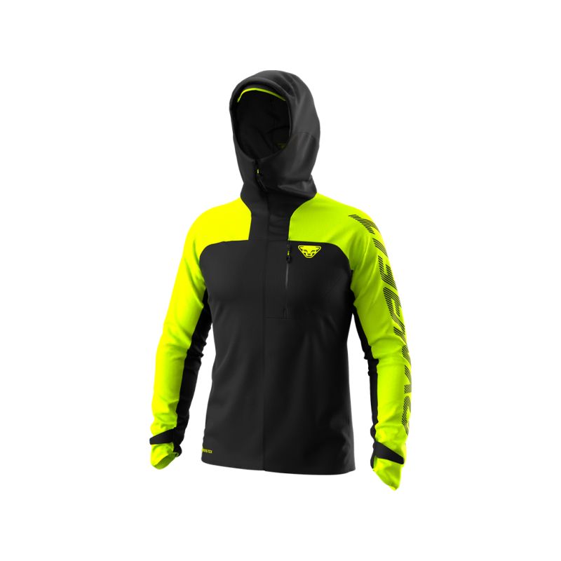 Waterproof jacket Dynafit ELEVATION GTX JKT (black out LIME PUNCH) Men's