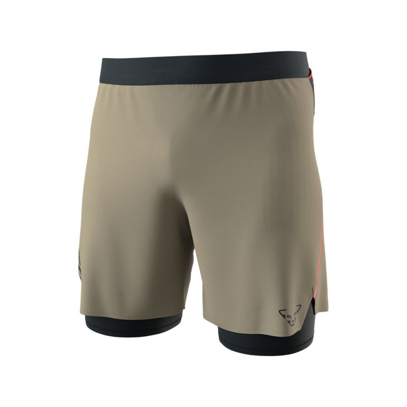 Pantalones cortos de trail running para hombre Dynafit ALPINE PRO 2/1 SHORTS (Rock Khaki)