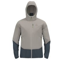 Takki Odlo JACKET INSULATED ASCENT HYBRID (silver cloud - dark slate) mies