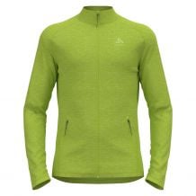 Fleece med lynlås til mænd Odlo Tencia (skarp grøn melange)