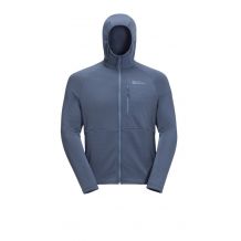 Herrmodell JACK WOLSKINS KOLBENBERG HOODED FZ M (Kväll) fleece