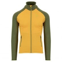 Polar fleece Karpos AMBRIZ. F-Z HOODIE (CEDAR GREEN/RADIANT) for men