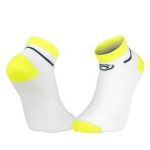 Sukat BV sport SOCQUETTE LIGHT RUN "COURTE" (VALKOINEN/KELTAINEN)