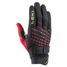 Guanti da trail Leki Ultra Trail Breeze Shark (nero-rosso-giallo)