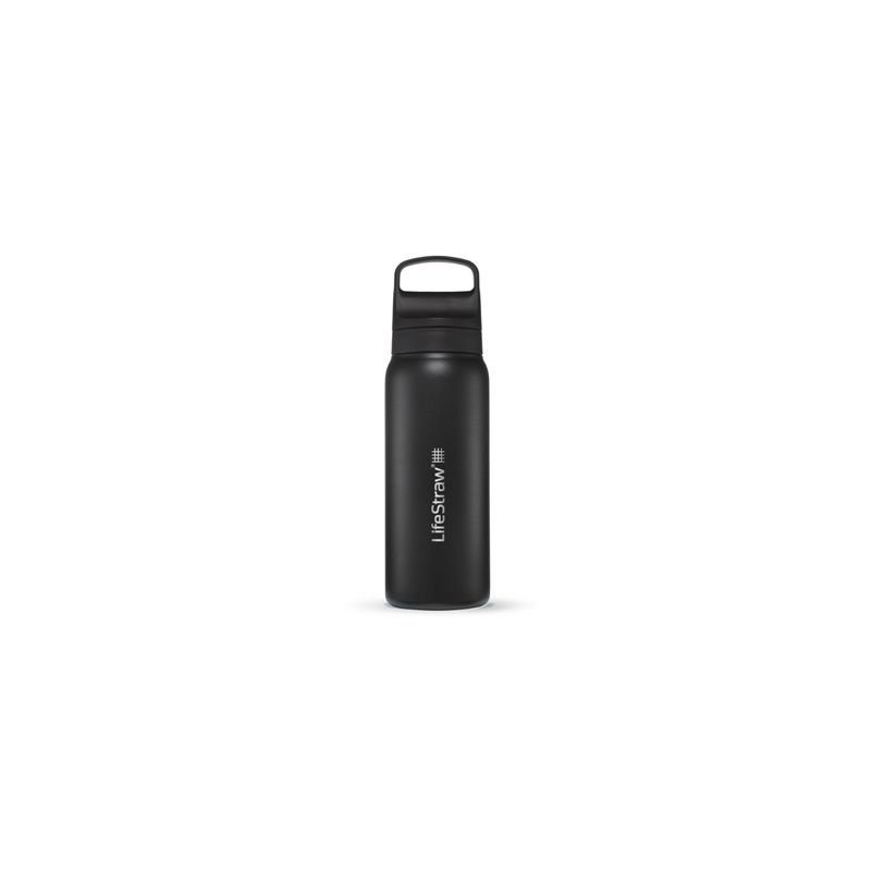Filter bottle Lifestraw go steel filter bottle 650ml (Black)