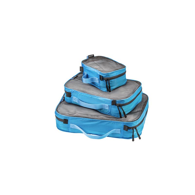 Oppbevaringspose COCOON Packing Cubes Ultralight- stitched (Caribbean Blue) M
