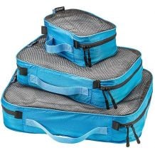 Borsa portaoggetti COCOON Cubi da imballaggio ultraleggeri (blu caraibico) M