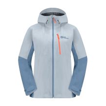 JACK WOLSKINS Eagle peak 2L jkt regnjacka för dam (Soft Blue)