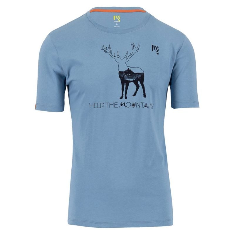 T-skjorte Karpos BOTTON D'ORO EVO T-S for menn (NIAGARA)