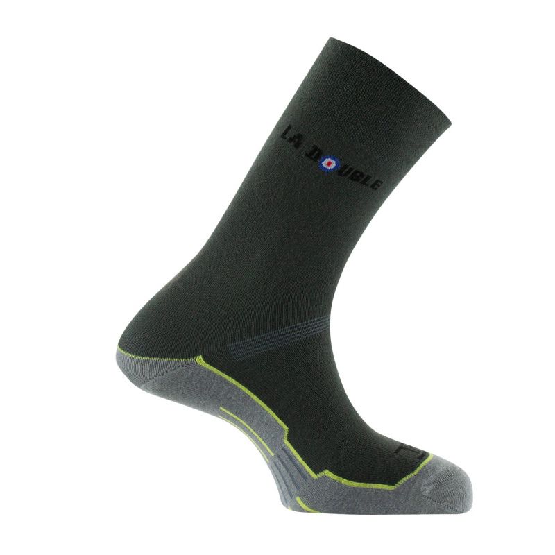 Hiking socks Thyo MI CHAUSSETTE DOUBLE AUTHENTIC (ANTHRACITE)