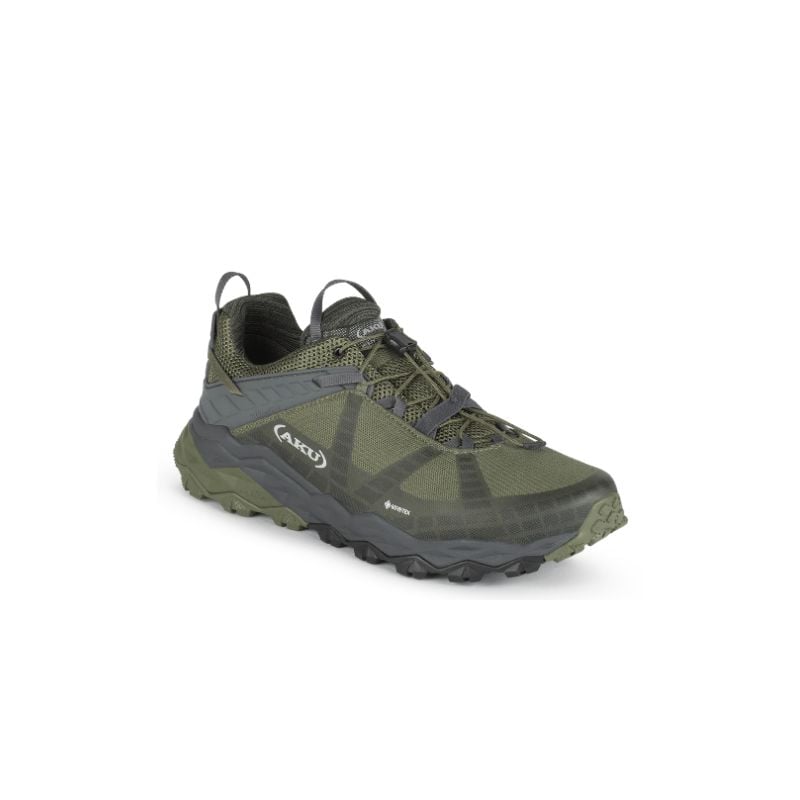 Chaussures de fast hiking AKU Flyrock Gore-Tex (Green/Gray) homme