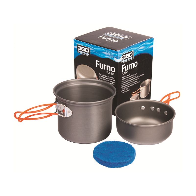Kit popote 360 degrees Furno pot and pan set (Grey)