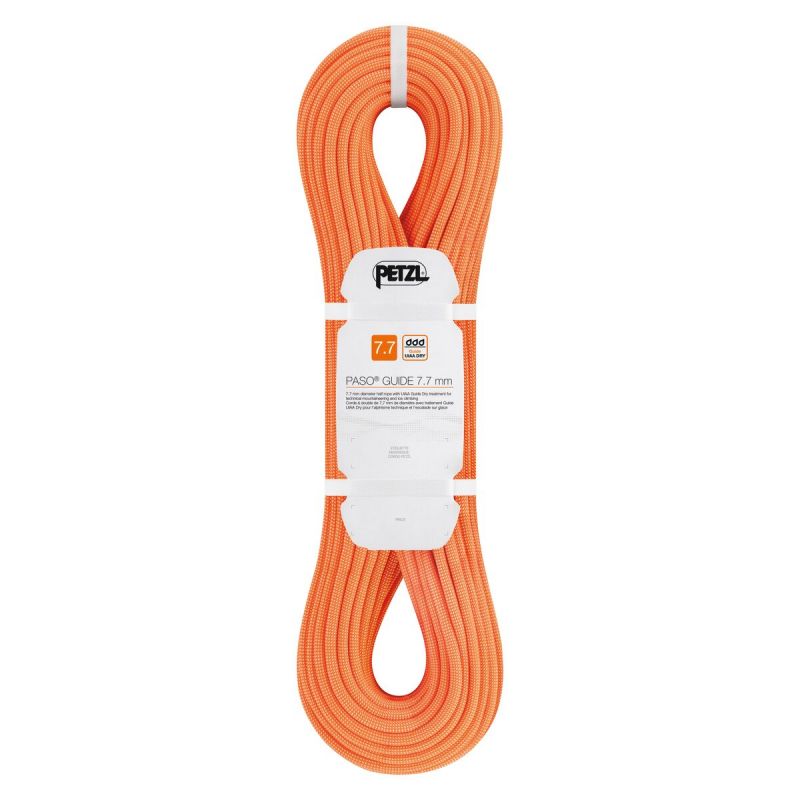 Double rope PETZL Paso Guide 7.7MM (ORANGE) 50M