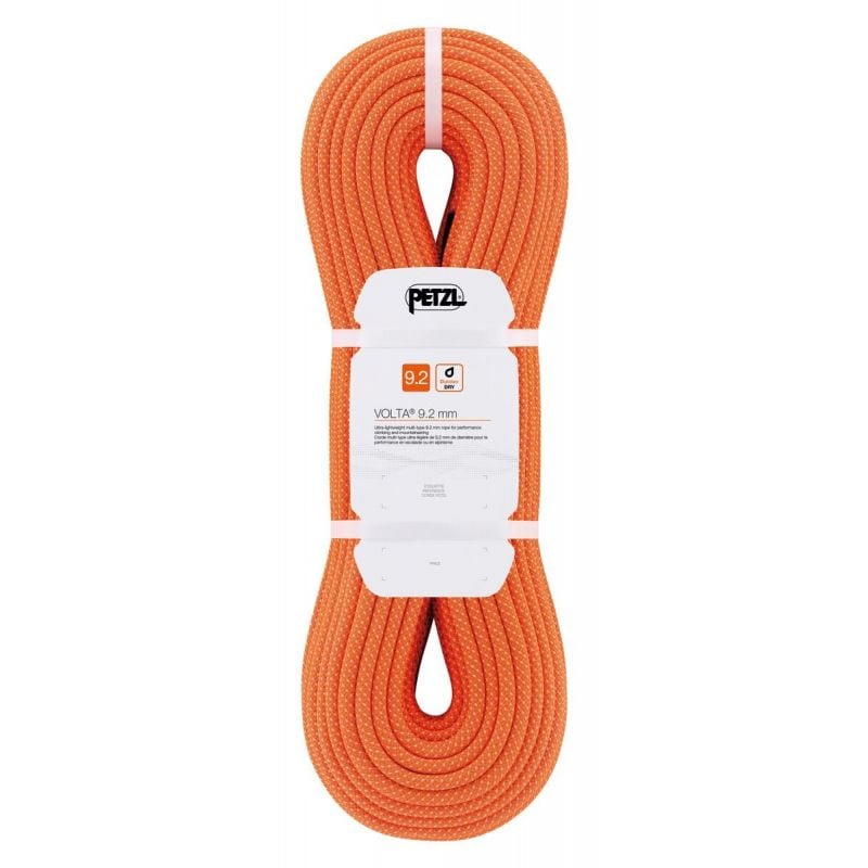 Single rope PETZL Volta 9.2MM (ORANGE) 30M