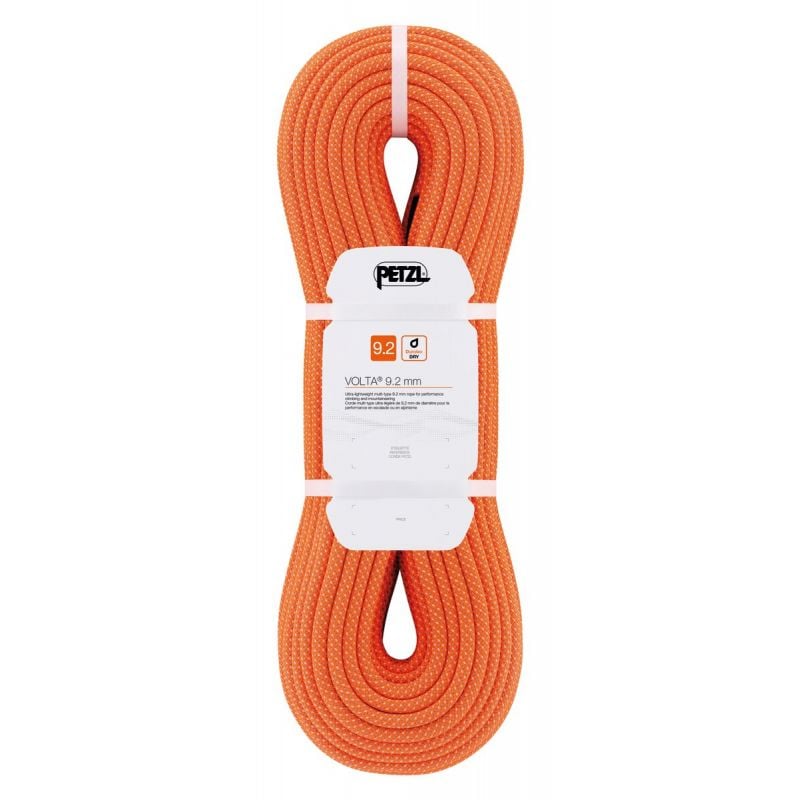 Single rope PETZL Volta 9.2MM (ORANGE) 50M