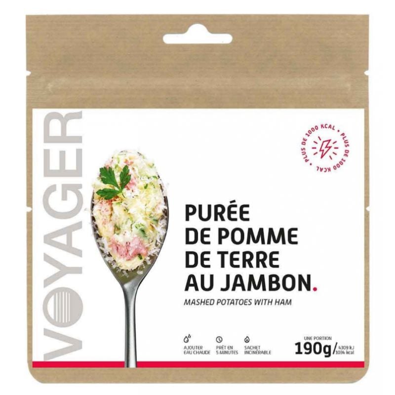 Plato liofilizado Voyager Puré de patatas con jamón +1000 kcal