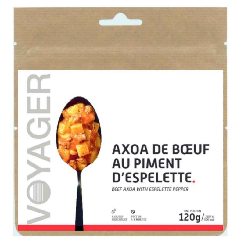 Gefriergetrocknetes Gericht Voyager Axoa vom Rind mit Piment d'Espelette