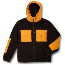 Herenrits Volcom Yzzolater gevoerde capuchon (zwart)