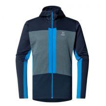 Chaqueta con capucha HAGLOFS ROC Flash Mid para hombre (azul tarn/azul acero)