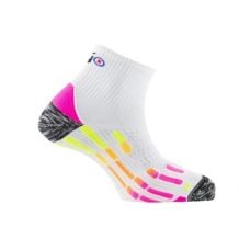 Löparstrumpor Thyo SOQ PODY AIR RUN SILVER (vit/rosa)