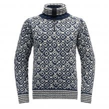 Pullover Devold SVALBARD WOOL ZIP NECK (NIGHT/OFFWHITE)