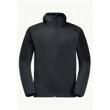 JACK WOLSKIN FELDBERG HOODY M (Svart) softshelljacka för herrar