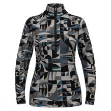 Odlo BL TOP turtle neck l/s halve rits - MERINO HERITAGE (provinciaal blauw - zwart)