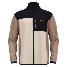Odlo Mid layer full zip fleece - Herre ESSENTIAL HIGH PILE BLOCKED (sort - cinder)