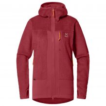 Women's HAGLOFS Vassi Mid Hood fleece jacket (Carmine Red)
