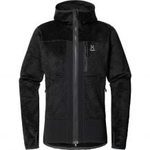 HAGLOFS fleecejack Vassi Mid Hood voor heren (Echt zwart)