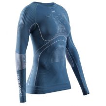 X-BIONIC ENERGY ACCUMULATOR LIGHT SHIRT LS (MINERAAL BLAUW/ARCTISCH WIT) Dames ski T-shirt