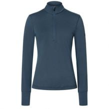 Ropa interior técnica de mujer W TUNDRA175 ZIP 1/4 lana merino (Blueberry)