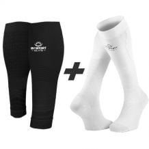 Socken Erholung + Kompressionshülle BV sport Pack Performance (schwarz/weiß)