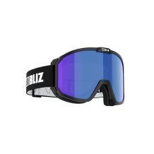 Lasten hiihtonaamari Bliz Rave JR (Matt Black w White logo - Brown w Blue Multi - CAT.3)