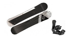Snowboardpacks met bindingen