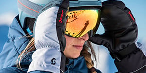 Maske for toppturer pa ski